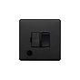 Soho Lighting Matt Black 13A Switched Fuse Flex Outlet Black Insert Screwless