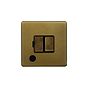 Soho Lighting Old Brass 13A Switched Fused Connection Unit (FCU) Flex Outlet