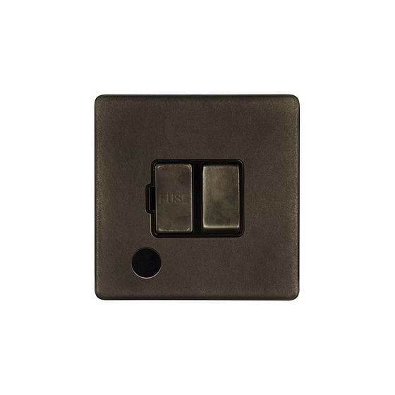 Soho Lighting Vintage Brass 13A Switched Fused Connection Unit (FCU) Flex Outlet