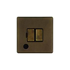 Soho Lighting Vintage Brass 13A Switched Fused Connection Unit (FCU) Flex Outlet