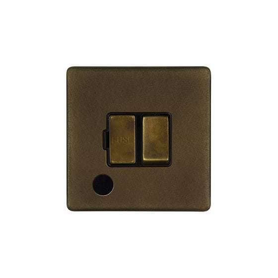 Soho Lighting Vintage Brass 13A Switched Fused Connection Unit (FCU) Flex Outlet