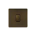 Vintage Brass 20A Double Pole Switch
