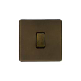 Vintage Brass 20A Double Pole Switch
