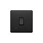 Soho Lighting Matt Black 20A 1 Gang DP Switch Flex Outlet Black Insert Screwless
