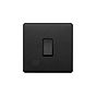 Soho Lighting Matt Black 20A 1 Gang DP Switch Flex Outlet Black Insert Screwless