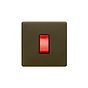 Soho Lighting Bronze 45A 1 Gang Double Pole Switch Sml Plate Screwless