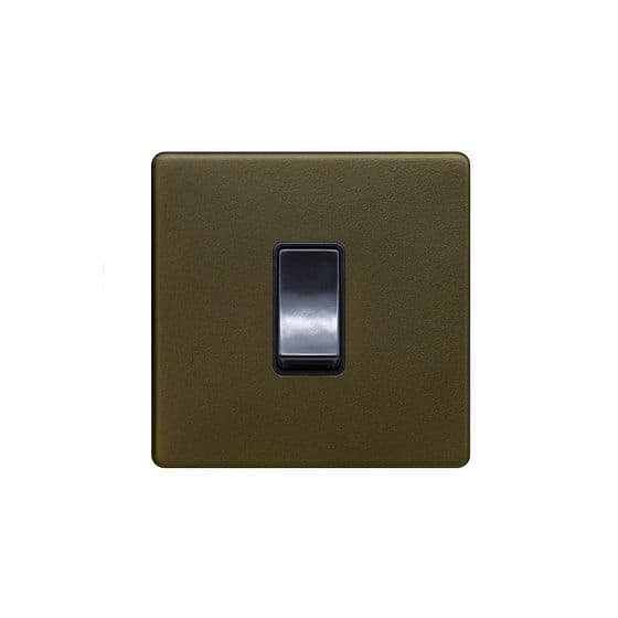 Soho Lighting Bronze 45A 1 Gang Double Pole Switch Sml Plate Screwless
