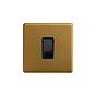 Antique Gold 45A Double Pole Switch Single Plate
