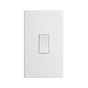 Soho Lighting Primed Paintable 45A 1 Gang Double Pole Switch Double Plate with White Switch