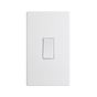 Soho Lighting Primed Paintable 45A 1 Gang Double Pole Switch Double Plate with White Switch 