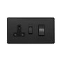 Soho Lighting Matt Black 45A Cooker Control Unit Insert Screwless