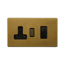 Old Brass 45A Cooker Control Switch
