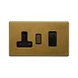Soho Lighting Old Brass Screwless 45A Cooker control