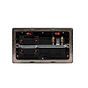 Soho Lighting Brushed Chrome 45A Cooker Control Unit With Neon Blk Ins Screwless