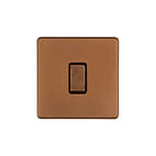 Soho Lighting Antique Copper 10A 1 Gang 2 Way Switch