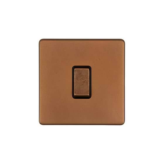 Soho Lighting Antique Copper 10A 1 Gang 2 Way Switch