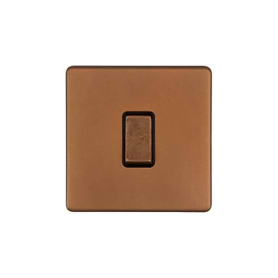 Antique Copper 1 Gang Light Switch
