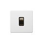 Soho Lighting Primed Paintable 1 Gang Light Switch 2 Way 10A with Antique Brass Switch