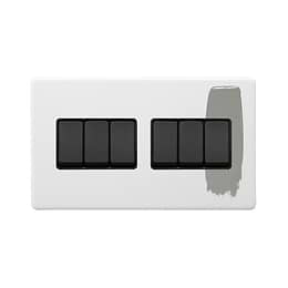 Paintable 6 Gang Light Switch