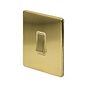 Soho Lighting Brushed Brass 1 Gang Intermediate Switch Wht Ins Screwless