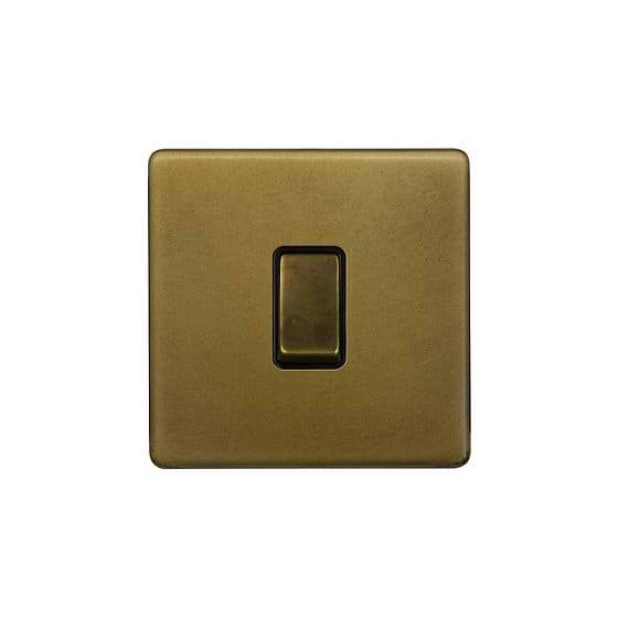 Soho Lighting Old Brass 10A 1 Gang Intermediate Switch