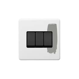3 Gang Intermediate Paintable Switch
