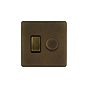 Soho Lighting Vintage Brass Dimmer and Rocker Switch Combo (2-Way Switch & 2-Way Intelligent Dimmer)