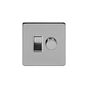 Brushed Chrome dimmer Rocker Combo