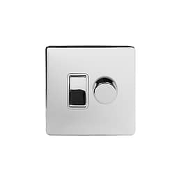 Polished Chrome Dimmer Rocker Combo switch
