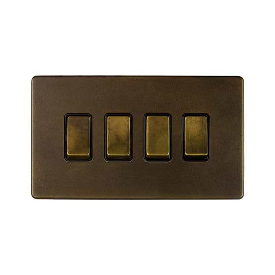 Vintage Brass 2 Way and Intermediate Switch
