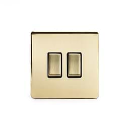 Black Nickel 3 gang light switch with 1 dimmer 
