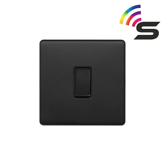 Matt Black Smart Light Switch
