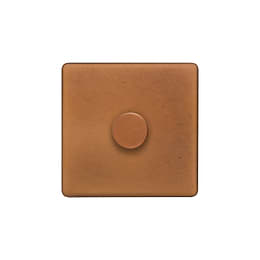 Soho Lighting Antique Copper 1 Gang 2-Way Intelligent Dimmer 150W LED (300w Halogen/Incandescent)