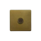 Old Brass 1 Gang Dimmer Switch
