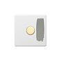 Soho Lighting Primed Paintable 1 Gang 2 -Way Intelligent Dimmer 150W LED (300w Halogen/Incandescent) with Brushed Brass Switch