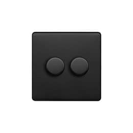 Brass 2 Gang Dimmer Switch
