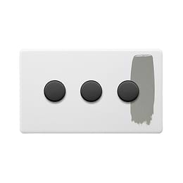 3 Gang Paintable Dimmer Switch