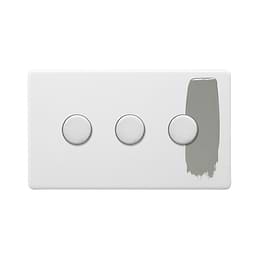 Paintable 3 Gang Dimmer Switch
