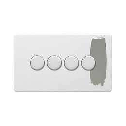 Paintable 4 Gang Dimmer Switch
