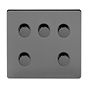 Black Nickel 5 gang dimmer switch