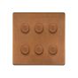 Antique Copper 6 Gang Dimmer Switch
