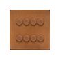 Antique Copper 8 Gang Dimmer Switch
