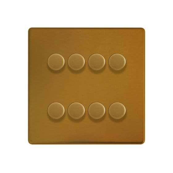Antique Gold 8 Gang Dimmer Switch
