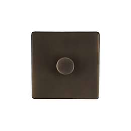 Soho Lighting Vintage Brass 1 Gang 1000W DC1-10V Dimmer Switch