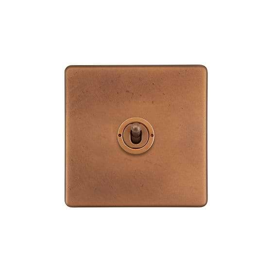 Soho Lighting Antique Copper 1 Gang 2 Way Toggle Switch