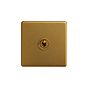 Soho Lighting Antique Gold 1 Gang 2 Way Toggle Switch