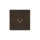 Vintage Brass 1 Gang Toggle Light Switch
