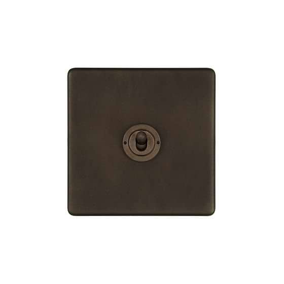 Soho Lighting Vintage Brass 1 Gang 2 Way Toggle Switch