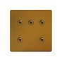 Antique Gold 5 Gang Toggle Switch
