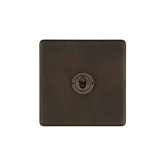 Soho Lighting Vintage Brass 1 Gang Intermediate Toggle Switch